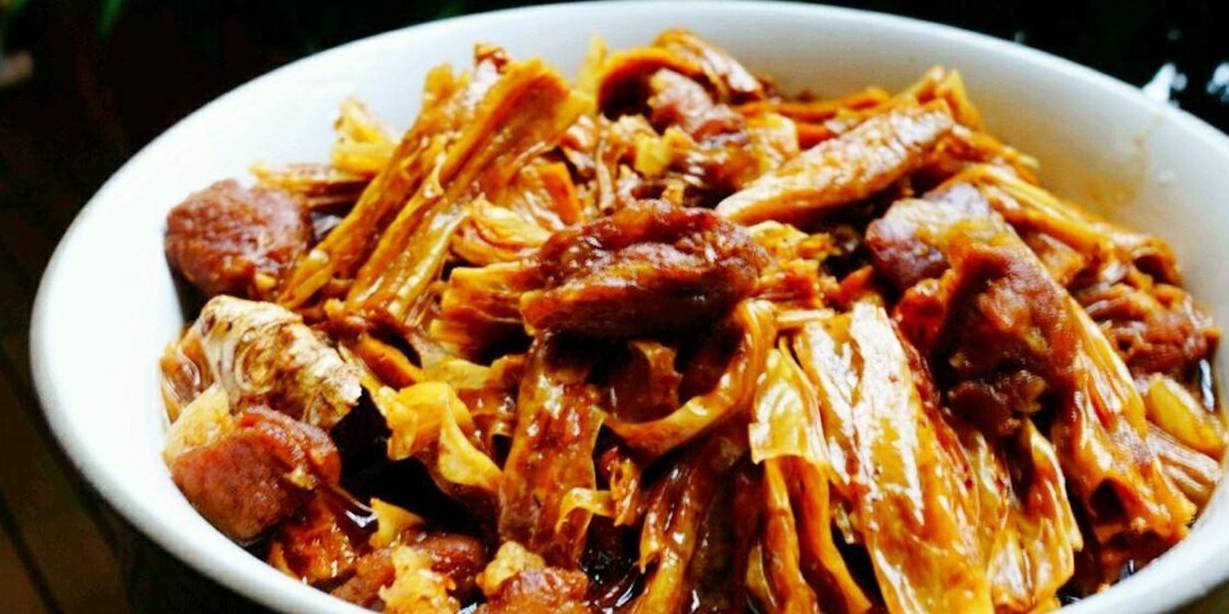 美食湖南、经典湘菜——豆笋烧肉、软糯醇香、味美又营养